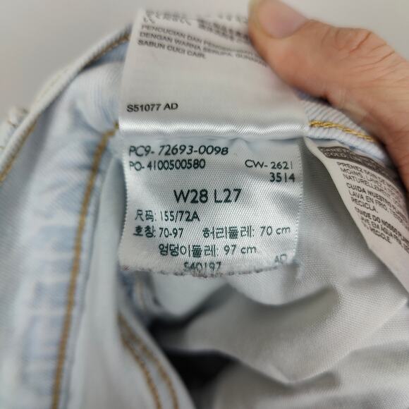 Levi's Ribcage Straight Ankle Jeans Womens 28 Light‎ Wash Stretch High Rise - Picture 12 of 12